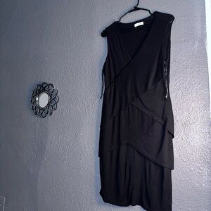 Elegant Black Sleeveless Dress